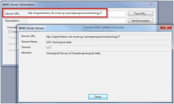 Verifying a new WMS service